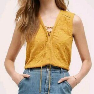 Maeve Mustard Yellow Tank Top (sz 14 /XL)